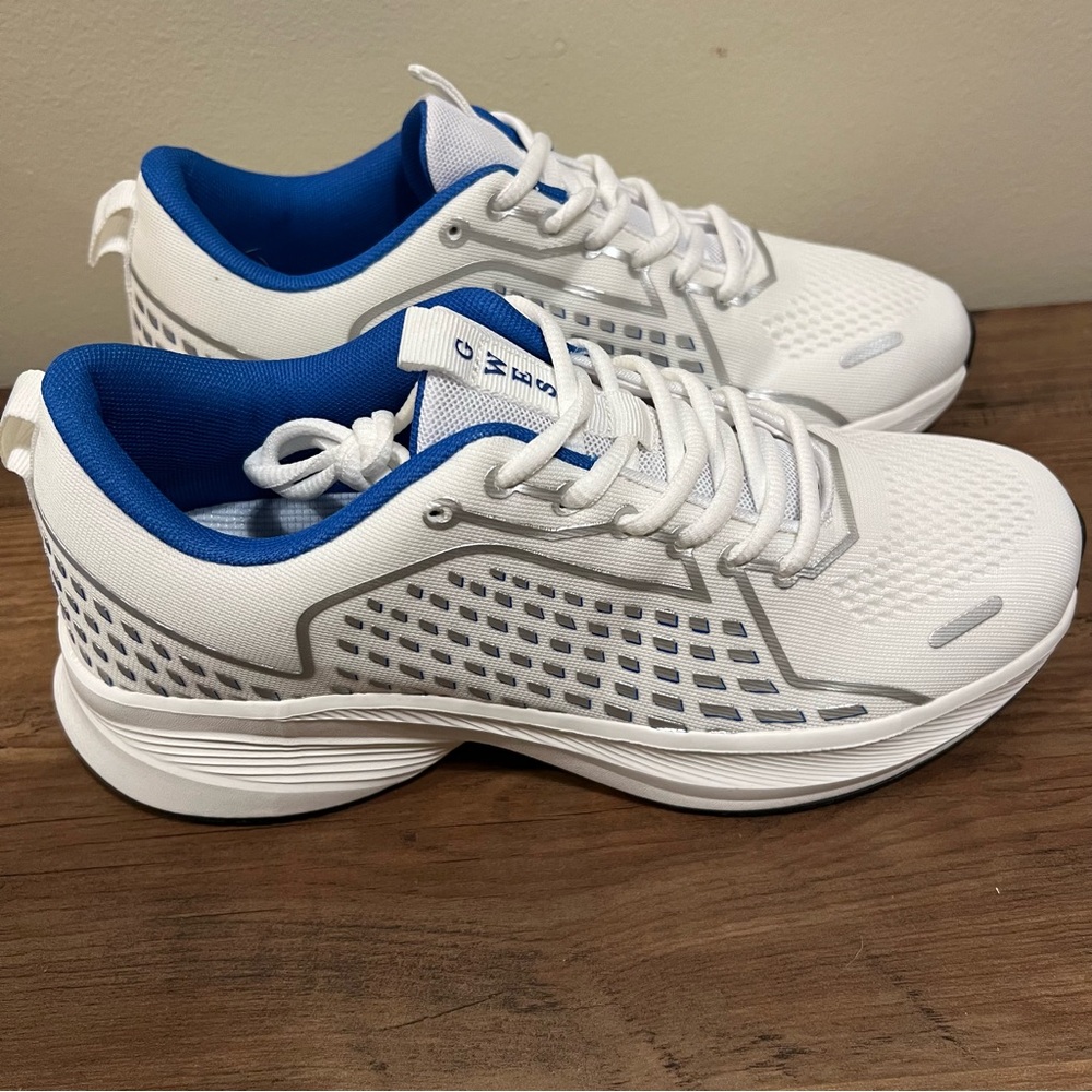 White and Blue Men's Sneakers
